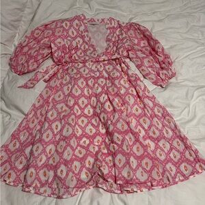 Marea Pink Patterned Dress Size L Large Worn once
